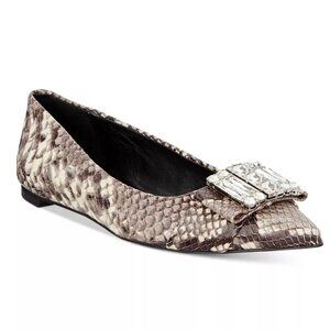 MICHAEL KORS Michelle Snakeskin Flats